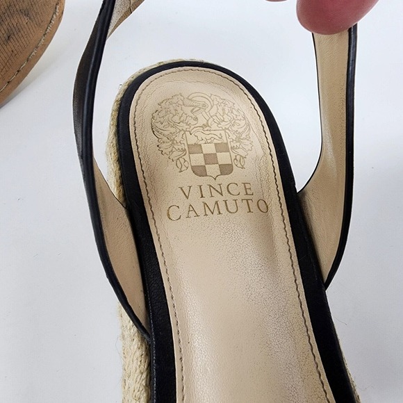 Vince Camuto Espadrille Sandals Women's 8.5 Kathalia Cow Hair Leopard Platform - Picture 8 of 10